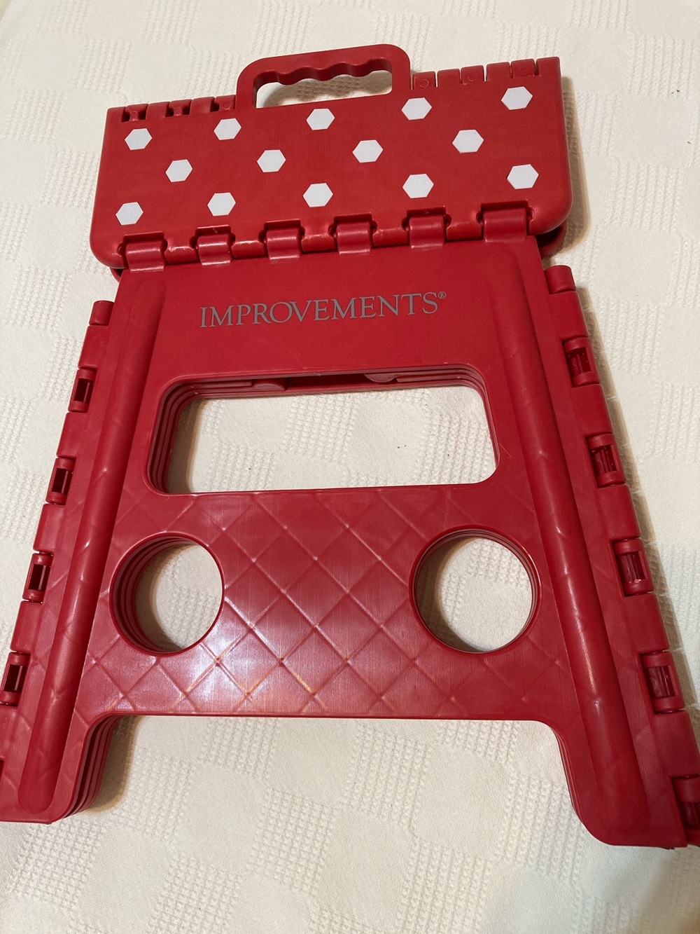 IMPROVEMENTS Red Folding Step Stool